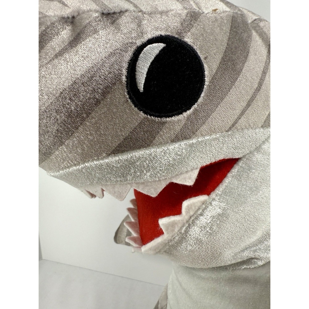 Build-A-Bear Shark Week Tiger Shark Plush 16" Striped Gray 2019 Great Gift EUC - Picture 5 of 12